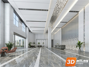 Lobby front desk Skp Files 